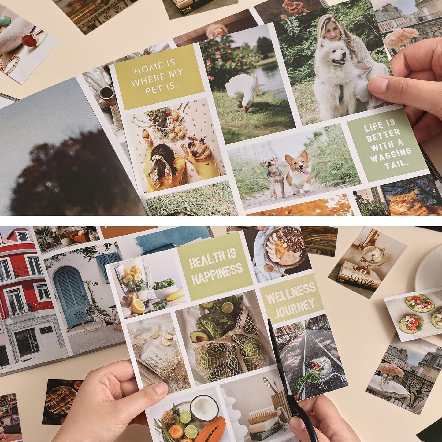 PAGEMORE Vision Board Book - 1200+ New and Improved Vision Board Pictures and Quotes for Vision Board Kit,Realize Dreams and Create Life Goals, Magazine for Vision Board Clip Art and Collage Book