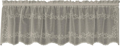 Heritage Lace Sheer Divine Valance, Ecru, 60 by 16-Inch