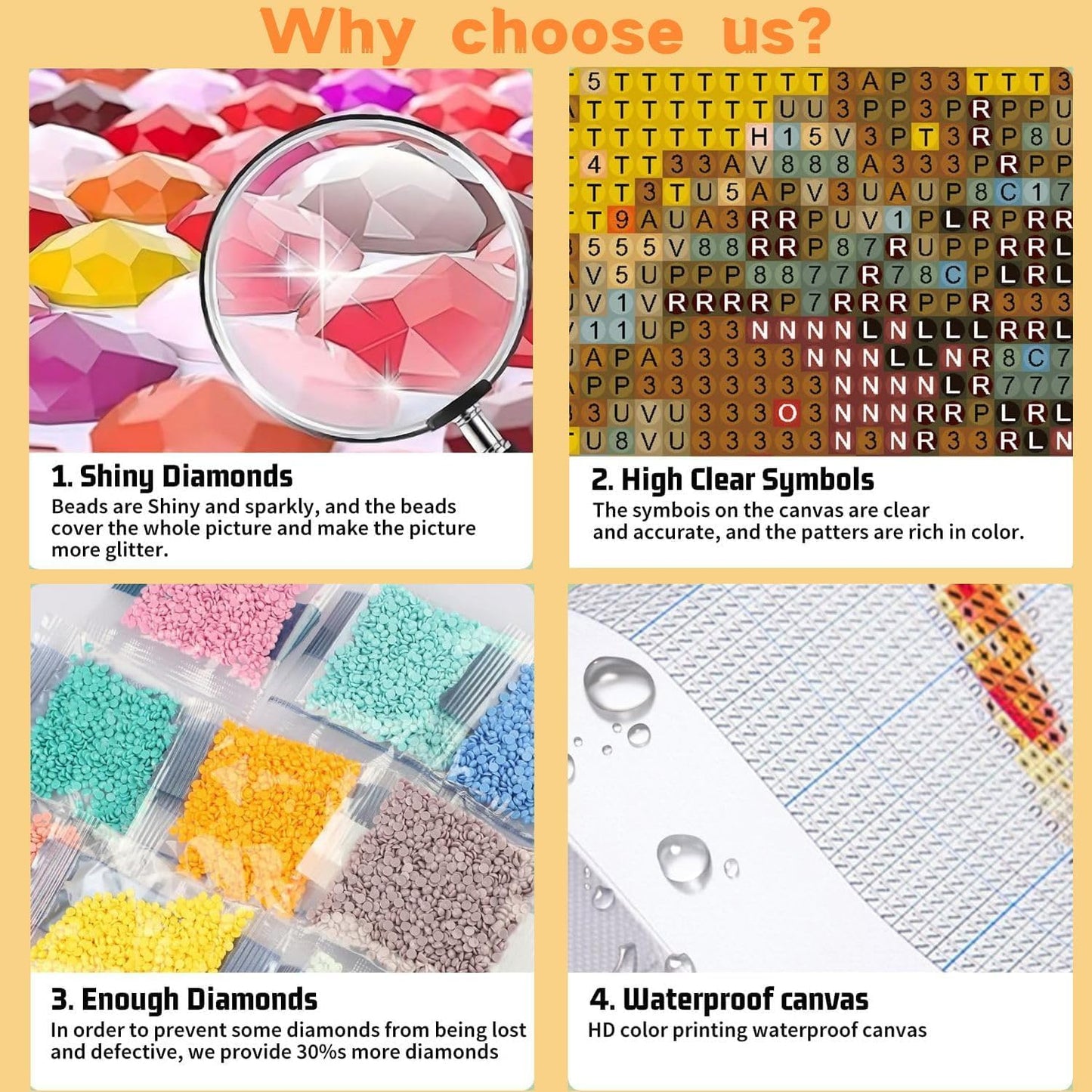 WUDWL 9 Pack Halloween Diamond Art Kits for Adults Beginner, Day of the Dead DIY Modern Diamond Painting Kits 5D Diamond Dots Gem Art Crafts with Tools,Round Full Drill for Women's hobbies-12x16in