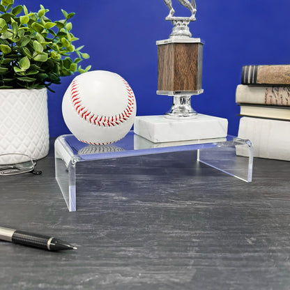Plymor Clear Acrylic Rectangular Display Riser, 2" H x 8" W x 4" D (1/4" thick)