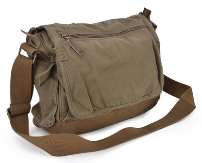 Gootium Canvas Messenger Bag - Vintage Cross Body Shoulder Satchel