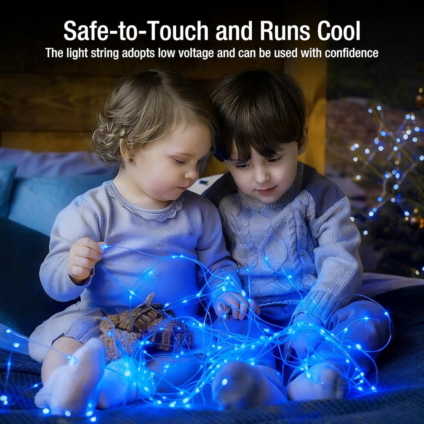 Skiennix 6 Pack Fairy Lights - 7ft 20 LED Twinkle Lights, Waterproof Mini String Lights for DIY Decor | Blue