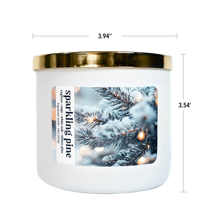 Colonial Candle Sparkling Pine Scented Candle, Holiday Scented Candle - Made in The USA