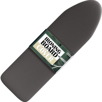 Hearth & Harbor Ironing Board Cover and Pad 15x54 Full Size, Thick Heavy Duty Scorch Resistant Padding Elastic Edge Hook & Loop Fastener, Iron Board Cover with Padding, Grey