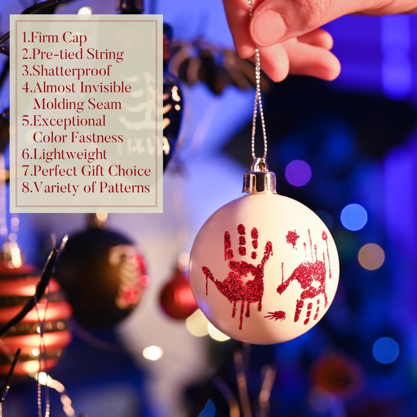 Valery Madelyn Halloween Ornaments Tree Decorations Indoor, 40ct Medium Set Variety Shatterproof Scary Skeletons Owl Bats Hanging Ball Ornaments Set for Small Tree, Spooky Holiday Party Home Decor