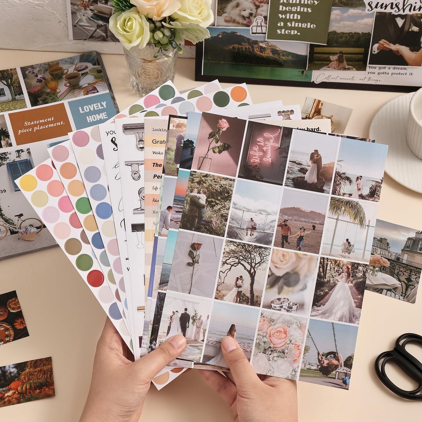PAGEMORE Vision Board Book - 1200+ New and Improved Vision Board Pictures and Quotes for Vision Board Kit,Realize Dreams and Create Life Goals, Magazine for Vision Board Clip Art and Collage Book