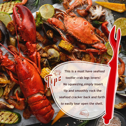 20Pcs Set Crab Legs Crackers - Crackers Picks Tools for Lobster, Crab, Crawfish, Prawns, Shrimp, Easy Opener Shellfish