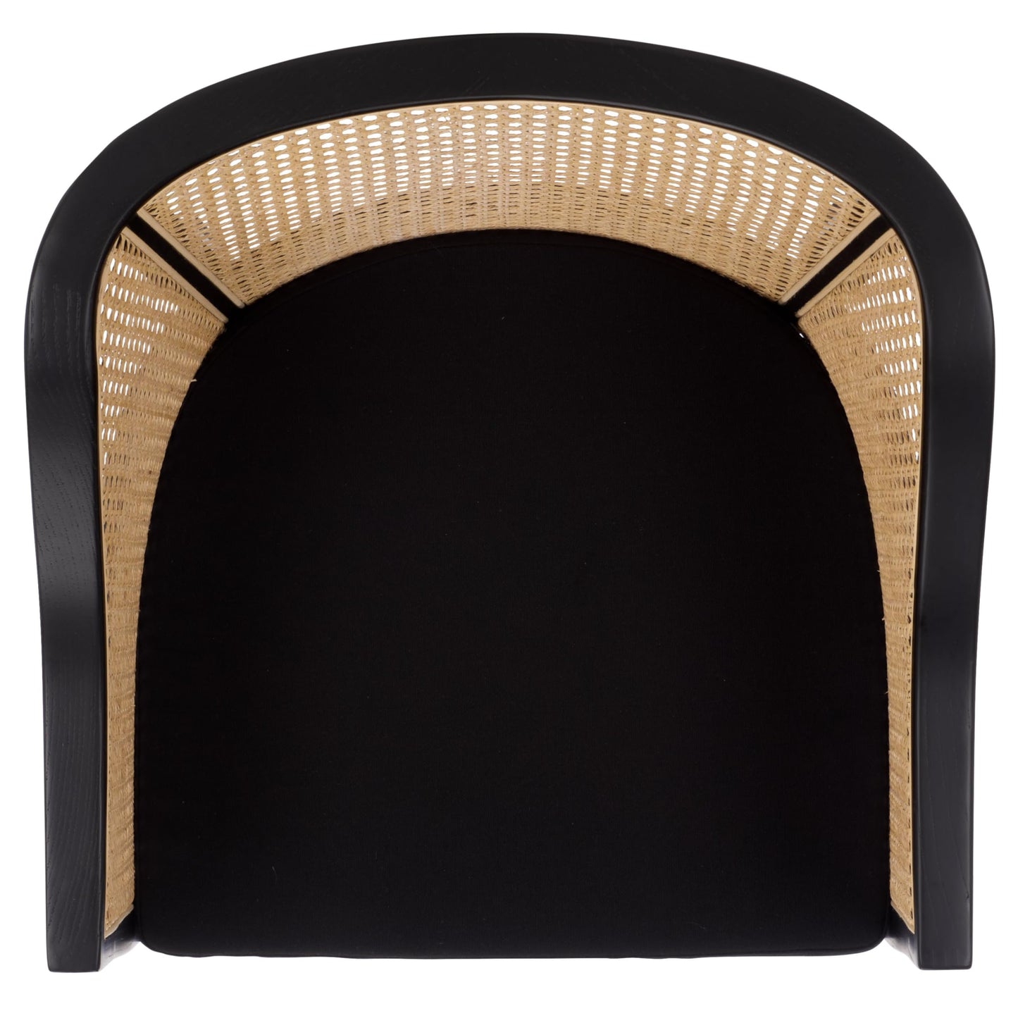 SAFAVIEH Home Collection – Rina Black & Natural Solid Wood Dining Chair with Cane Accents, Fully Assembled (DCH9501D)