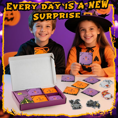 Halloween Diamond Painting Advent Calendar 2026, Unique Gnomes Advent Calendar 24 Days, DIY Crafts Diamond Art Calendar, Keychains, Trick or Treat, Surprise Halloween Gifts for Girls, Kids, Women, Adult (Purple Box)
