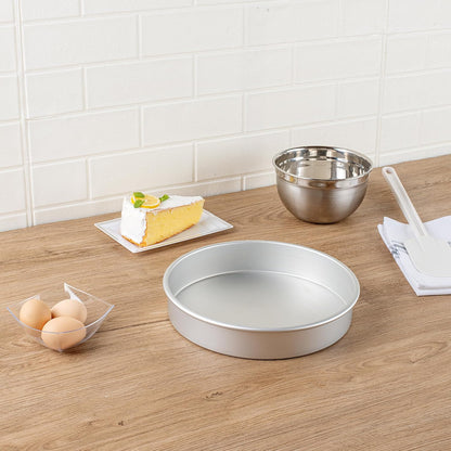 Restaurantware-Met Lux 10 x 2 Inch Straight-Sided Baking Tin, Round Cake Pan for Layer Birthday Cake