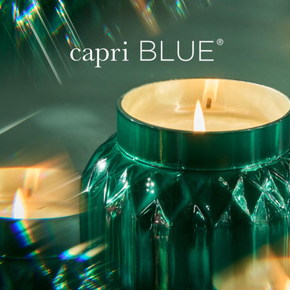 Capri Blue Royal Gem Holiday Candles - Jar Candles - Soy Wax Blend with Glass Candle Holder - Scented Candles for Home - Notes of Tropical Fruits & Sugared Citrus (Volcano, 8 oz)