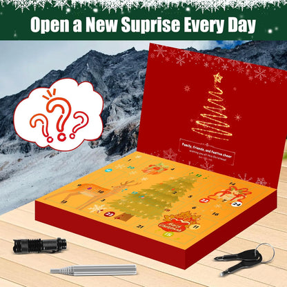 Survival Advent Calendar 2025 - 24 Days of Outdoor Gear & Gadgets for Men and Teen Boys