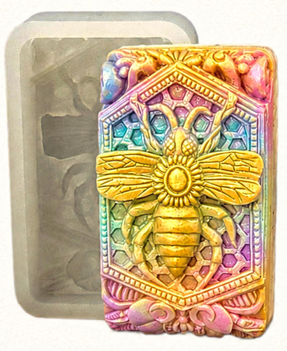 Honey BEE Silicone Mold for SOAP Making Plaster Wax Resin Clay Cake