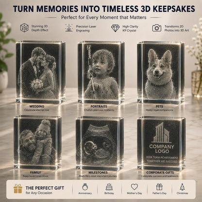 1 Pack K9 Crystal Blank Blocks for 2D & 3D Laser Engraving, 1.97 x 1.97 x 3.15 Inches Clear Glass Cubes for Subsurface Photo Gifts, Professional Grade Crystal Blanks for DIY Custom Awards