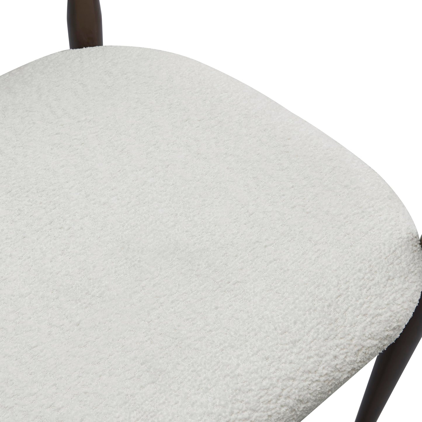 Christopher Knight Home Set of 2 Jetson Modern Curved Open Backrest Fabric Upholstered Dining Chairs, Side Chair for Dining Room/Kitchen, Iron Toothpick Frame, Golden Amrest, White Beige+Gold