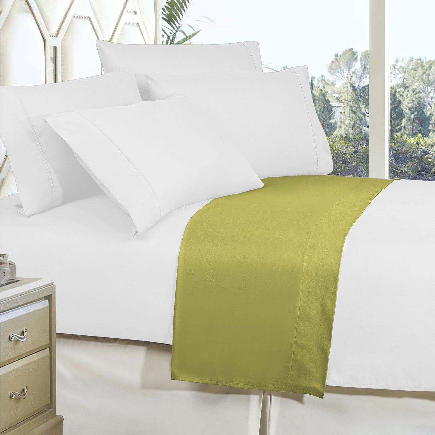 1-Piece 1500 Elegant Comfort Premium Hotel Quality Flat Sheet, Luxury and Softest Premium Hotel Quality Microfiber