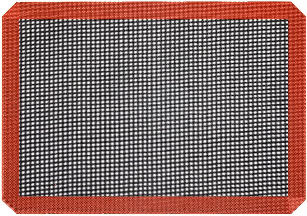 Silicone Baking Mat, Nonstick Food Safe Tray Pan Liners for Making Cookies, Macarons, Bread (16.54"x11.61"/2 Pack)
