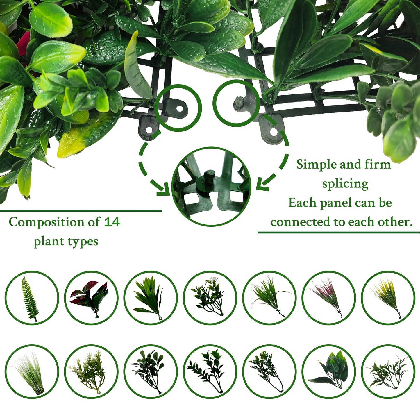 ODTORY Artificial Plant Wall Panels: 6FT×12FT UV-Anti Faux Grass Wall Backdrop Boxwood Ivy Fence Privacy Screen Fake Greenery Leaf Hedge for Outdoor,Indoor,Garden,Backyard and Home Decor