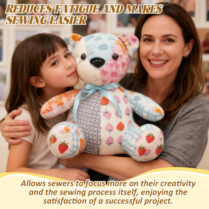 15IN Memory Bear Sewing Patterns Template Ruler Set with Instruction Manual, Memory Bear Patterns Templates for Sewing