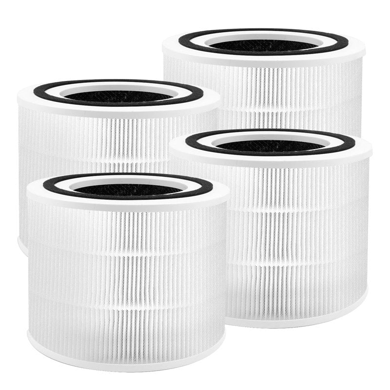 240 Replacement Filter Compatible with 240 Air Cleaner Purifier, 3-in-1 HEPA 14 Filter Replacement, 4 Pack