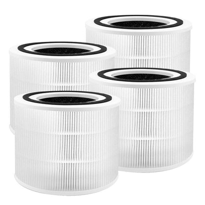 240 Replacement Filter Compatible with 240 Air Cleaner Purifier, 3-in-1 HEPA 14 Filter Replacement, 4 Pack