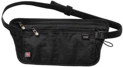 Lewis N. Clark RFID Blocking Money Belt Travel Pouch Waist Stash + Credit Card, Id, Passport Holder for Women & Men, Black, One Size