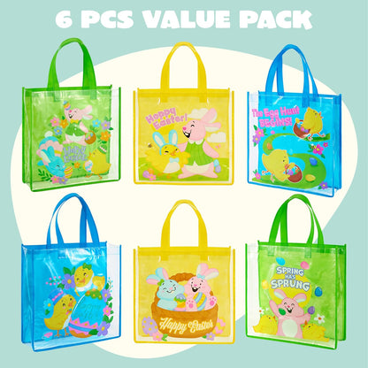 6 13" 13" 4" 6 13" 13" 4", JOYIN Pcs Easter Party Favor Supplies Gift Bags For Kids, x x Big Size Non Woven Goodie