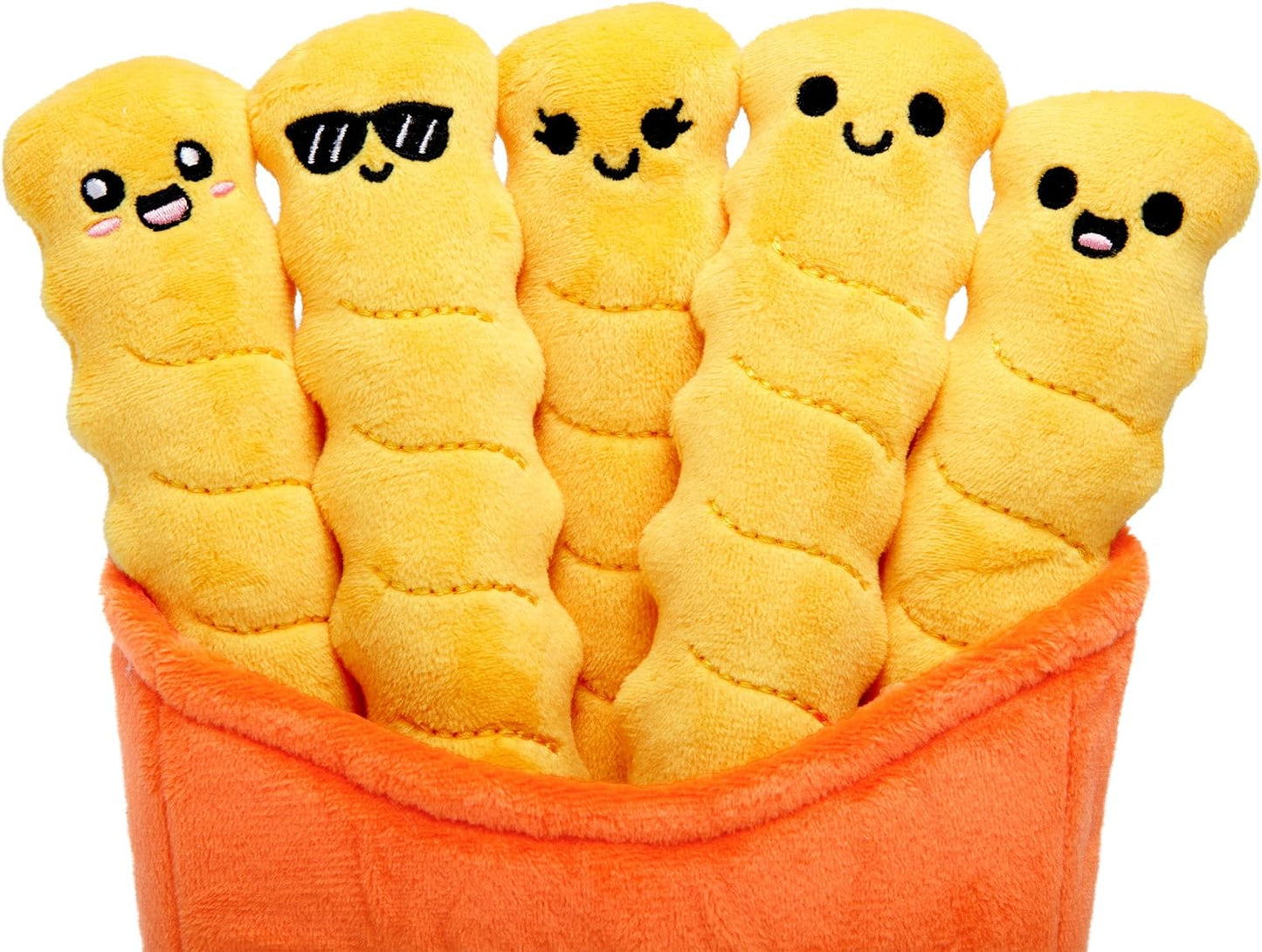 WHAT DO YOU MEME? Plush Emotional Support Crinkle Fries - Soft & Cuddly Comfort Toy