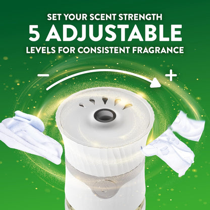 Air Wick Scented Oil Starter Kit - 2 Warmers + 6 Fresh Linen Refills | Eco-Friendly Air Freshener
