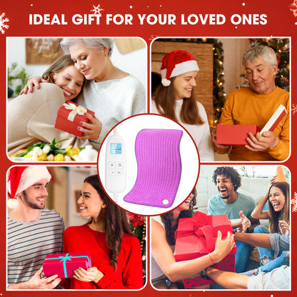 FluffyWarmth Electric Heating Pad for Back, Extra Large 17''x 33'' XXXL for Full Body,Menstrual Period Cramps,Neck Shoulder Back Pain Relief, 6 Heat Settings 3 Timers Heating Pad, Gifts for Women Men