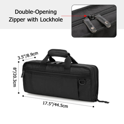 samdew Chef Knife Bag with Lockhole & 17 + 6 Slots, Chef Bag for Knife Storage, Travel Knife Roll for Professional Chefs, Knife Carrying Case Knife Carrier for Kitchen Utensils, Bag Only