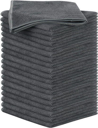 12inchx12inch 20 Pack SINLAND Microfiber Rag Absorbent Cleaning Cloth Kitchen Dish Cloth Quick Dry Streak Free Dish