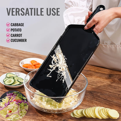 Cabbage Slicer Smart Ultra-Thin Julienne - 0.04 inch Professional Thin Sauerkraut Coleslaw Cutter Japanese Stainless Steel Blade Food Fruit Slicing Shredder