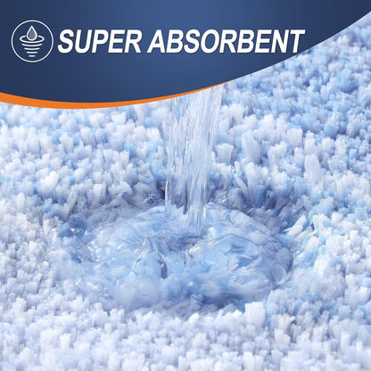 OLANLY Large Bath Rugs - Extra Soft Microfiber, Quick-Dry, Rubber Backing | 45x27, Light Blue