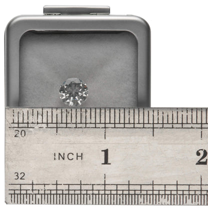 Giftop Glass Top Loose Diamond or Gemstone Display Box Case Holder Show Container Metal (Silver Small)