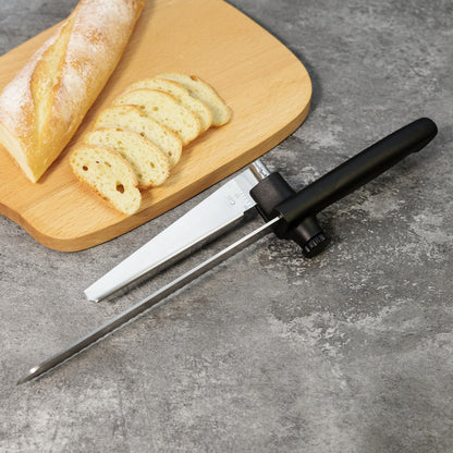 accuStation Bread Slicer for Homemade Bread, Sourdough Baking Supplies, Cake Knife, Sour Dough tools, Lame, Scoring Tool, Serrated Knives, Accessories for Sourdough Rounds, Adjustable Slicing Guide.