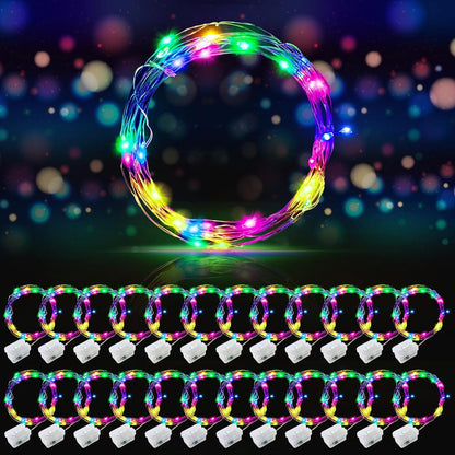 24 Pack 7 20 AIKEI LED Fairy Lights Battery Operated, String Lights Waterproof Feet Led Firefly Starry Lights
