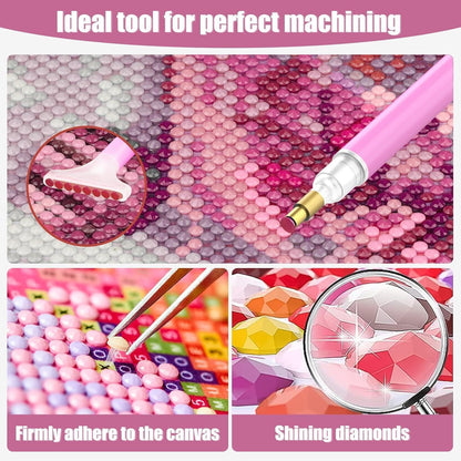AIBOERL 6 Pack Diamond Art Kits for Adults,Disco Ball Strawberries Diamond Painting Kits for Beginner Round 5D Full Drill Diamond Dots Crafts for Home Wall Decor Gifts 12x16Inch
