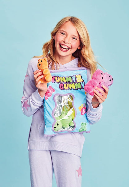 Yummy Gummies Set iscream Play with Your Food! Strawberry Scented Fleece Play Pillow with Embroidered Accents