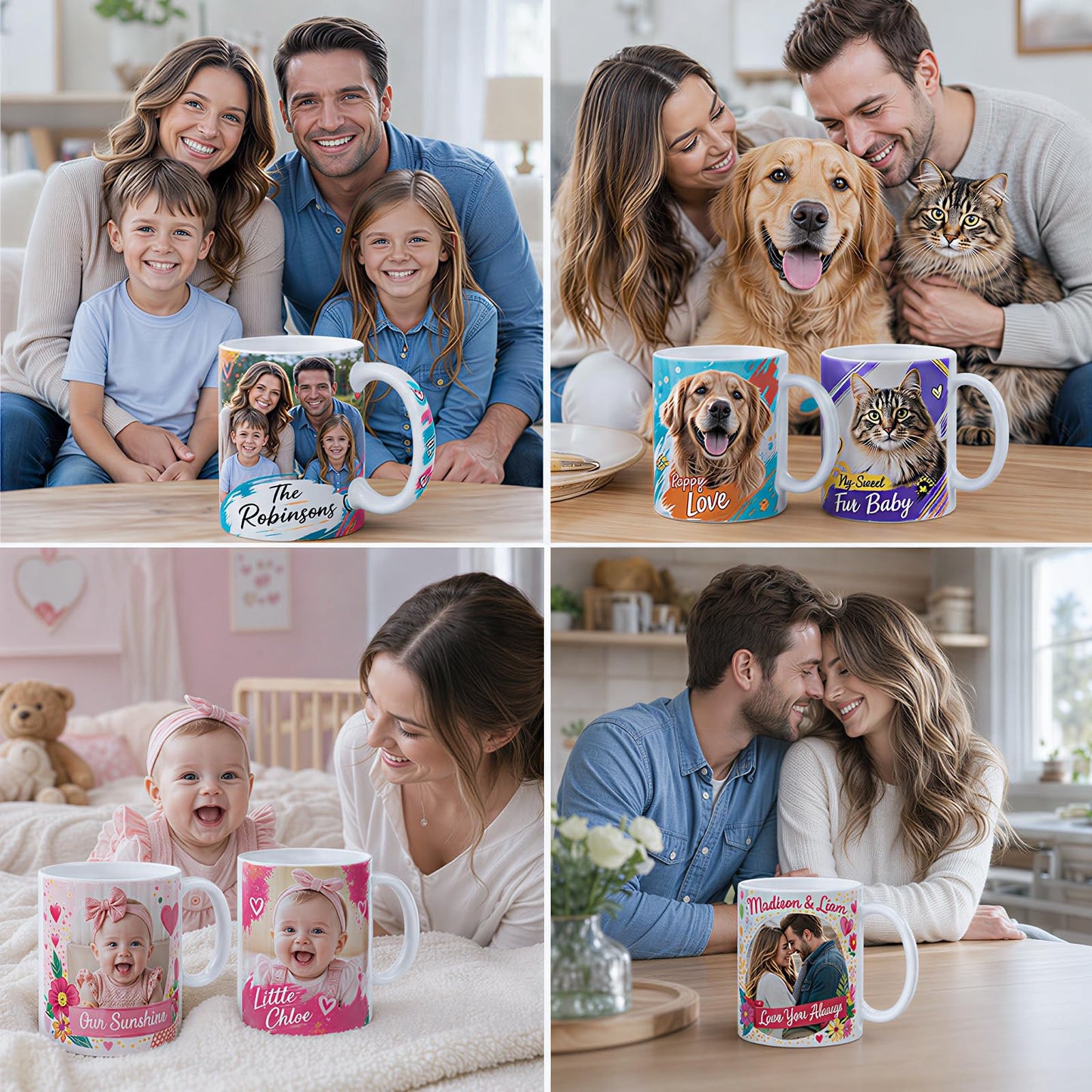 PYD Life 6 Pack Sublimation Coffee Mugs Blanks with Individual White Box, Tazas Para Sublimacion 11 OZ, Compatible with Cricut Mug Press Sublimation Oven, for Small Business DIY Custom Gifts