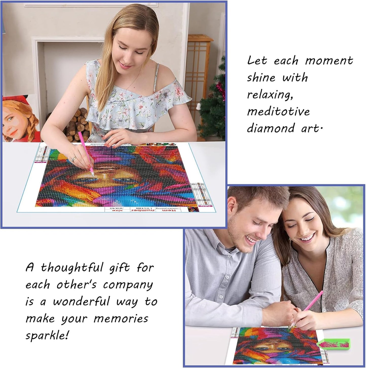 SKRYUIE 5D Large Diamond Painting Kits Train - DIY Diamond Art Kits for Adults Scenery, Full Round Drill - Crystal Embroidery Cross Stitch - Craft for Wall & Office Decor - 12x30 inch / 30x80 cm