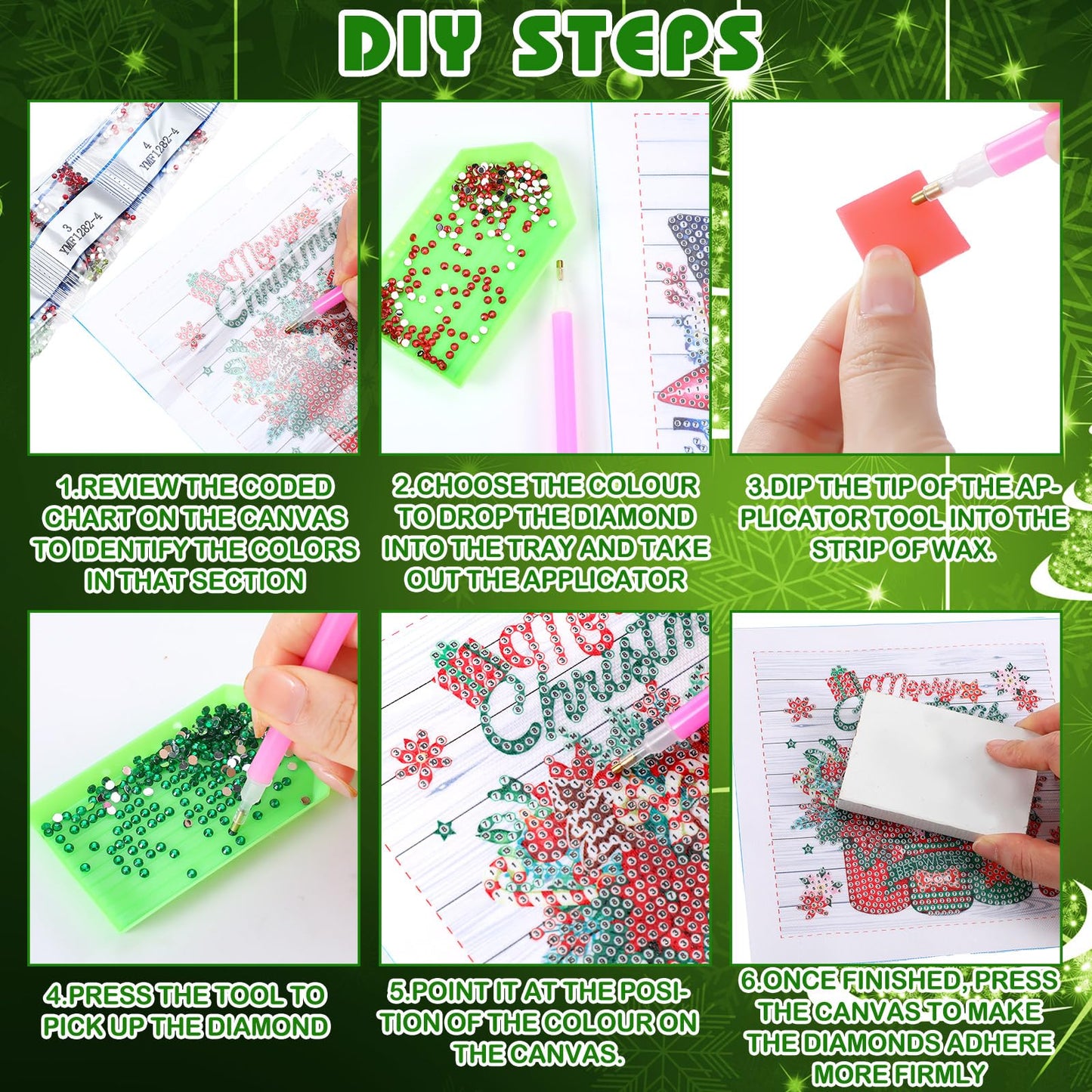 Trandraft 13 Pcs Interchangeable Holiday Diamond Art Kits for Adults 5D Framed Seasonal DIY Diamond Paint with Full Drill Gems for Beginner Monthly Table Craft Gift Decor (Mason Jar)