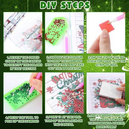 Trandraft 13 Pcs Interchangeable Holiday Diamond Art Kits for Adults 5D Framed Seasonal DIY Diamond Paint with Full Drill Gems for Beginner Monthly Table Craft Gift Decor (Mason Jar)
