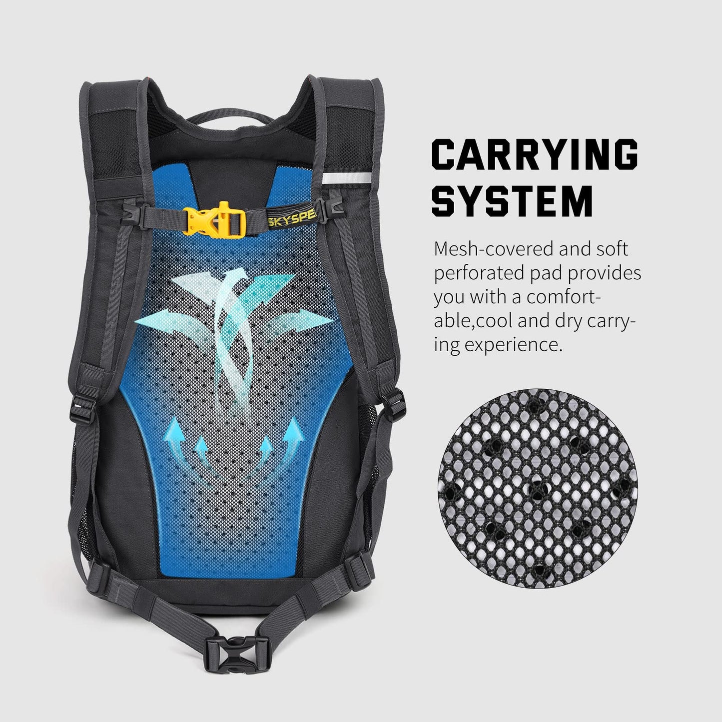 SKYSPER Small Hiking Backpack, 20L Lightweight Travel Backpacks Hiking Daypack for Women Men