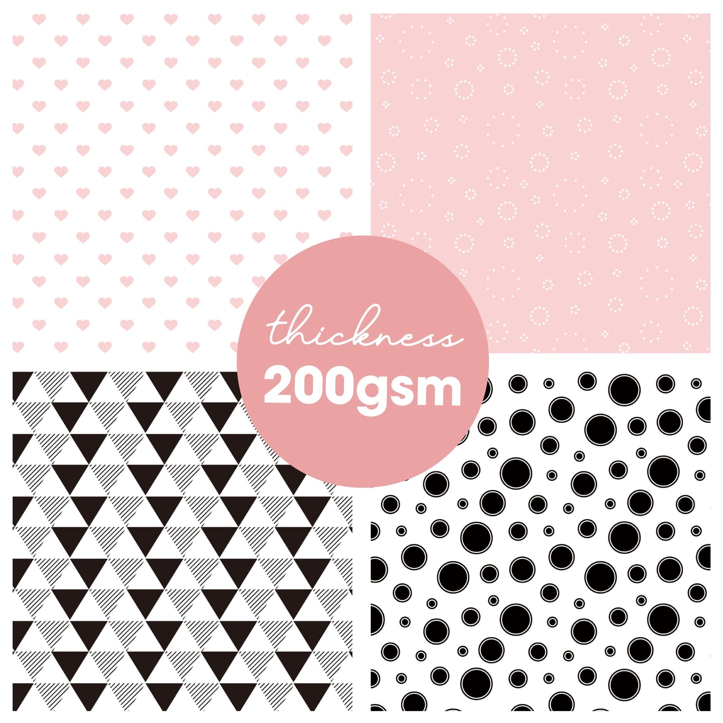 Desecraft 48 sheets 12x12 Scrapbooking Cardstock Decorative Paper Pack - Pink Collection - for Card Making Journaling Planner Origami Scrapbook Paper Scrapbook Materials Supplies