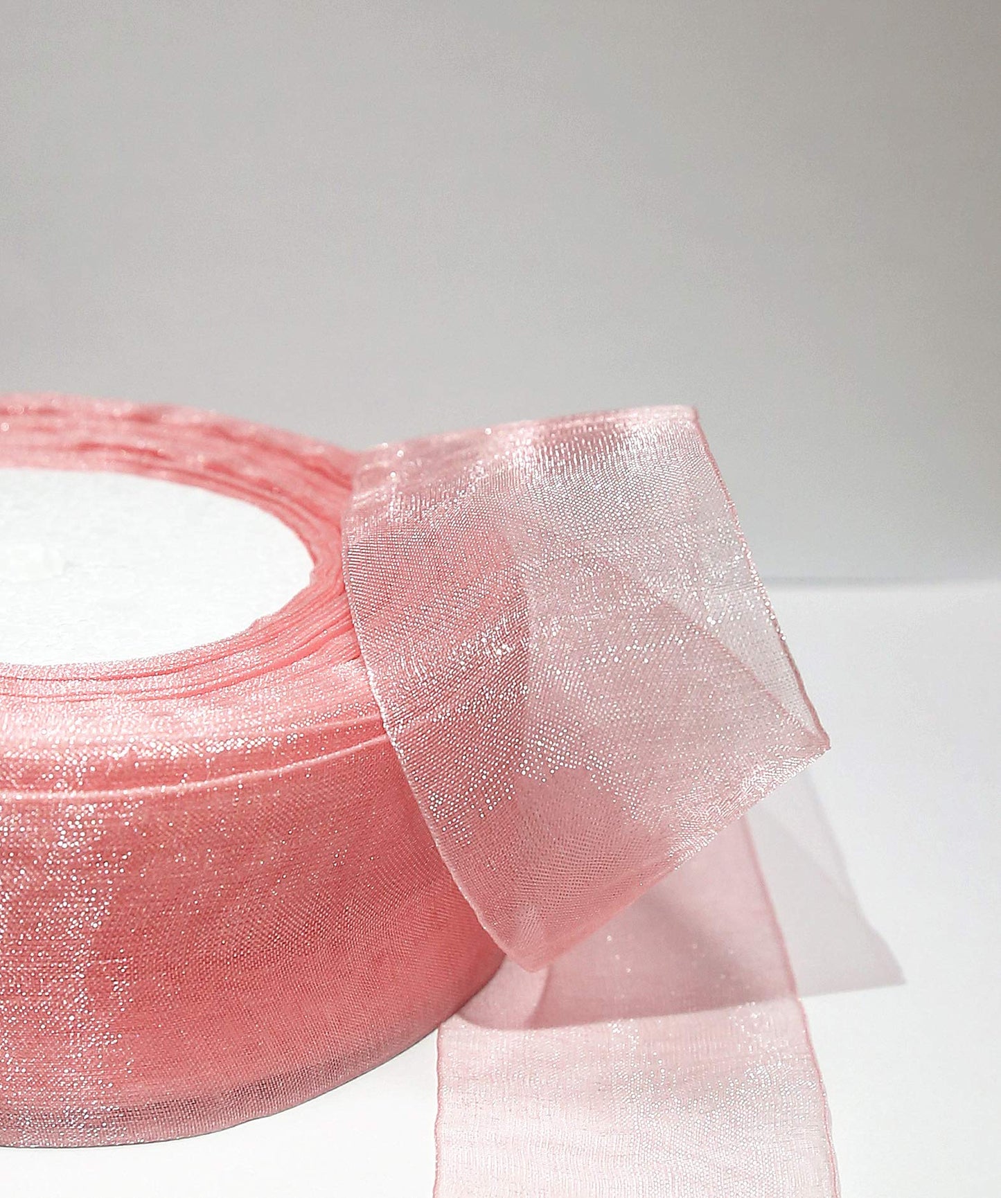 Sailing-GO 200 Yards（4 Rolls * 50 Yd） 1-1/2" Wide Sparkle Sheer Chiffon Organza Ribbon for Wedding Gift Package Valentines Bouquets Wrapping Birthday Baby Shower Home Decor Wreath Decorations Fabric