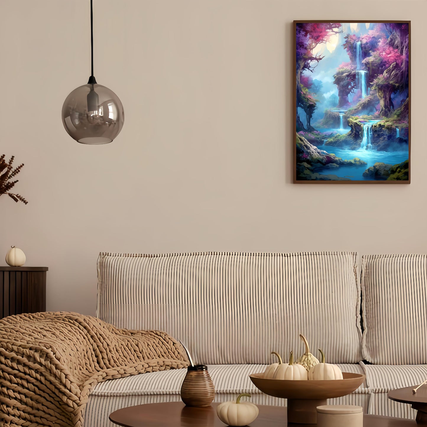 Diamond Art Kits for Adults,Dream Forest Waterfall Diamond Paintings Kits for Beginners,5D DIY Paint By Diamonds,Full Round Drill Diamond Dot Gem Art Painting Kits,for Home Wall Decor 11.8X15.7 Inch