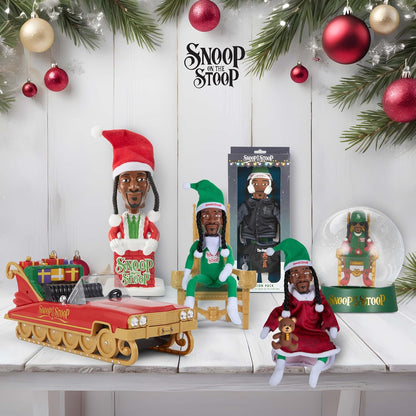 Snoop Dogg Christmas Shelf Décor - 12” Snoop on The Stoop Figurine for Holiday Cheer
