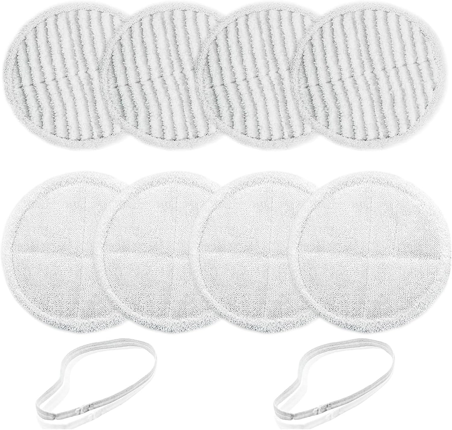 8 Pack Spin-Wave Mop Replacement Pads, Compatible with Bissell Spin-Wave Series Steam Mop