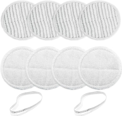 8 Pack Spin-Wave Mop Replacement Pads, Compatible with Bissell Spin-Wave Series Steam Mop